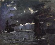 Claude Monet Seascape,Night Effect Sweden oil painting artist